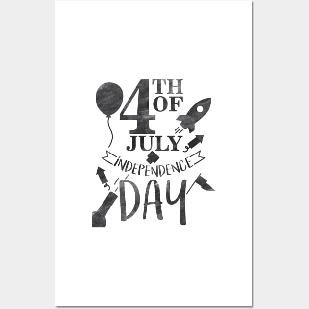 4th of July Independence Day Wall Art by thewishdesigns